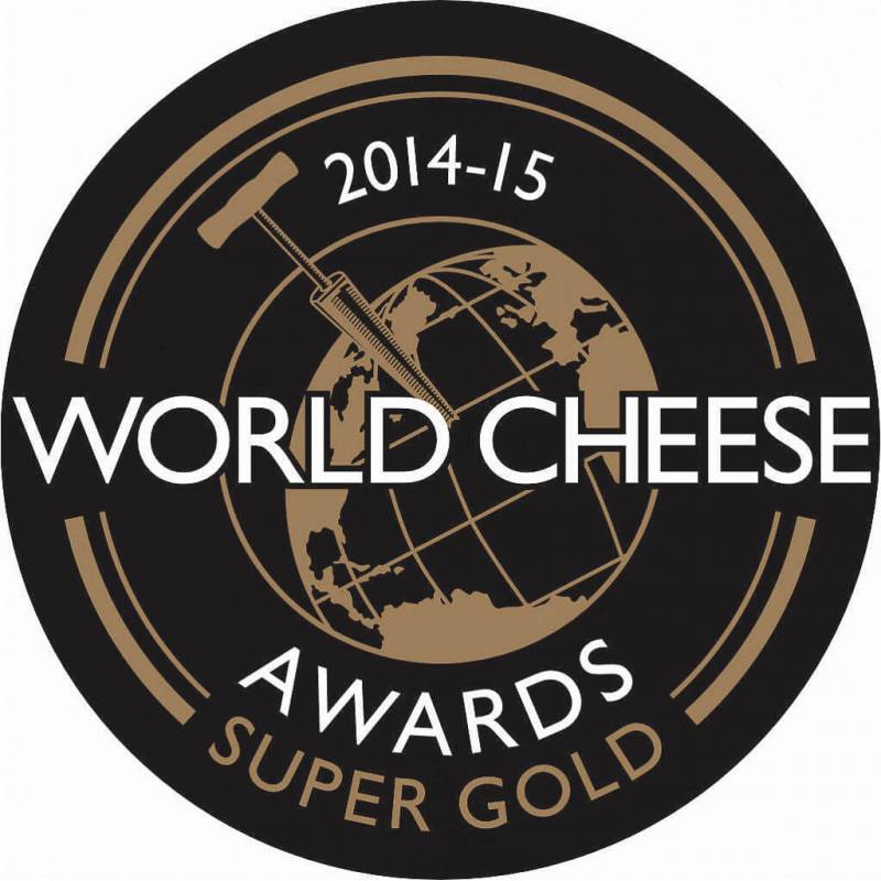 Vice champion of the contest, SuperGold and Trophy at World Cheese Awards, London, UK