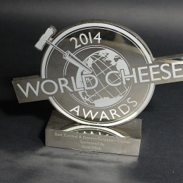 Vice champion of the contest, SuperGold and Trophy at World Cheese Awards, London, UK